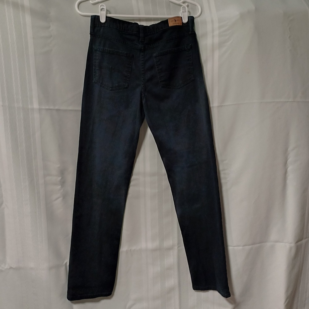 US Polo Assn Boys Navy Blue Straight Leg Jeans Size‎ 16 Dark Wash 12-6N-US-0862
